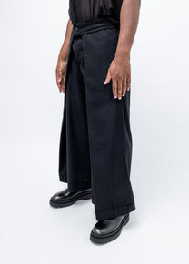 DECONSTRUCTED CLOSED WRAP TROUSERS