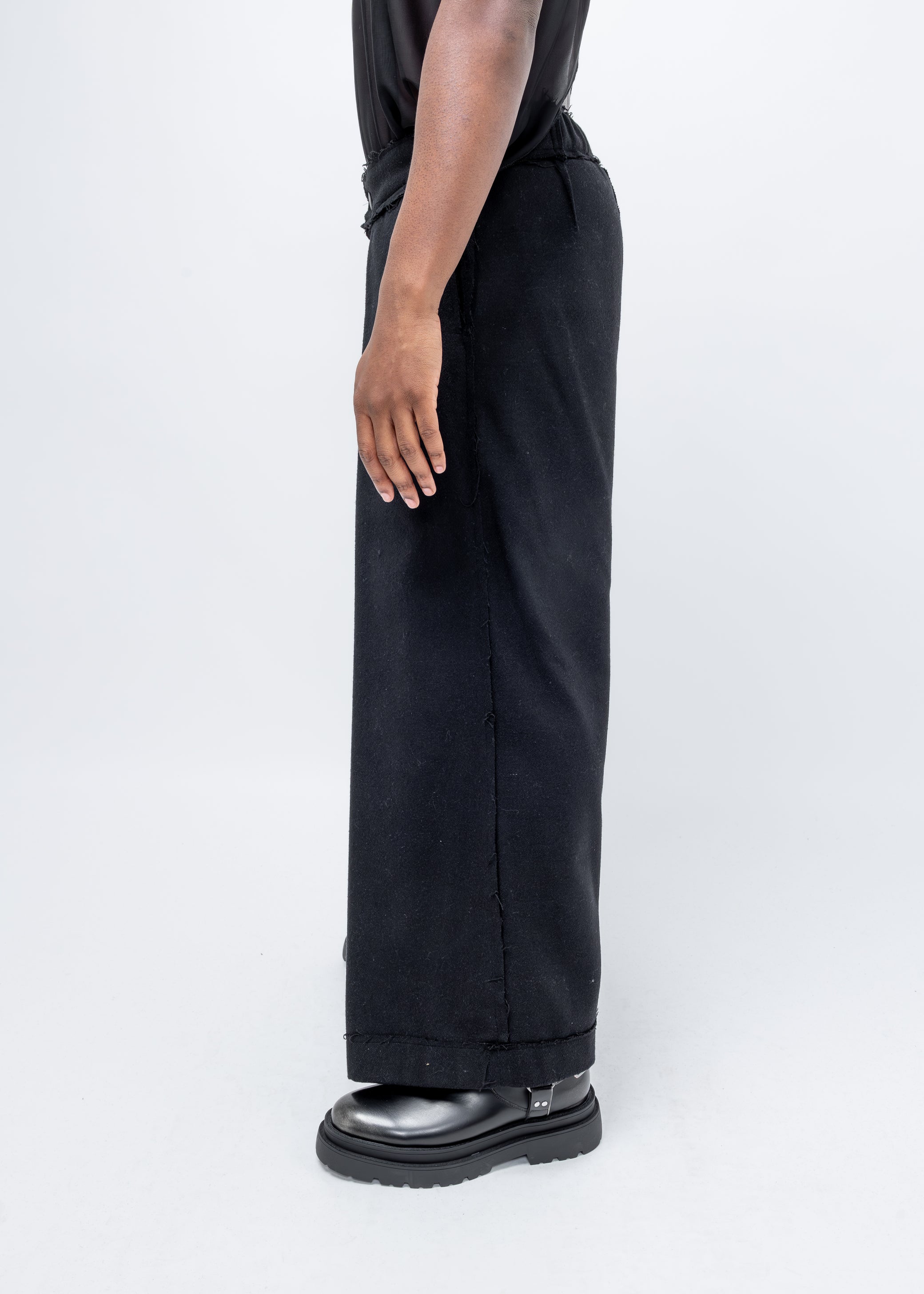 DECONSTRUCTED CLOSED WRAP TROUSERS