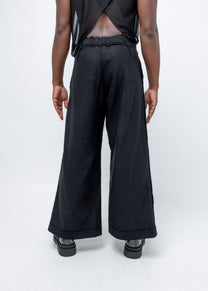 DECONSTRUCTED CLOSED WRAP TROUSERS