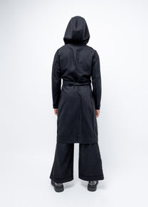 DECONSTRUCTED HOODED COAT