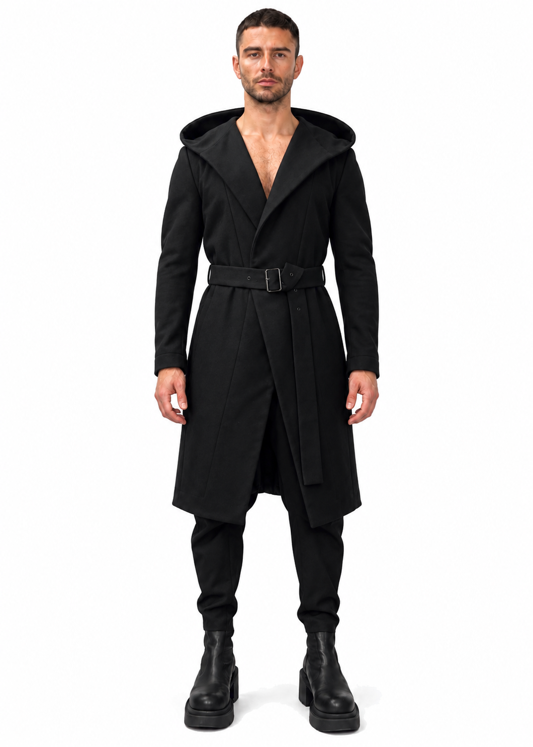 HOODED COAT