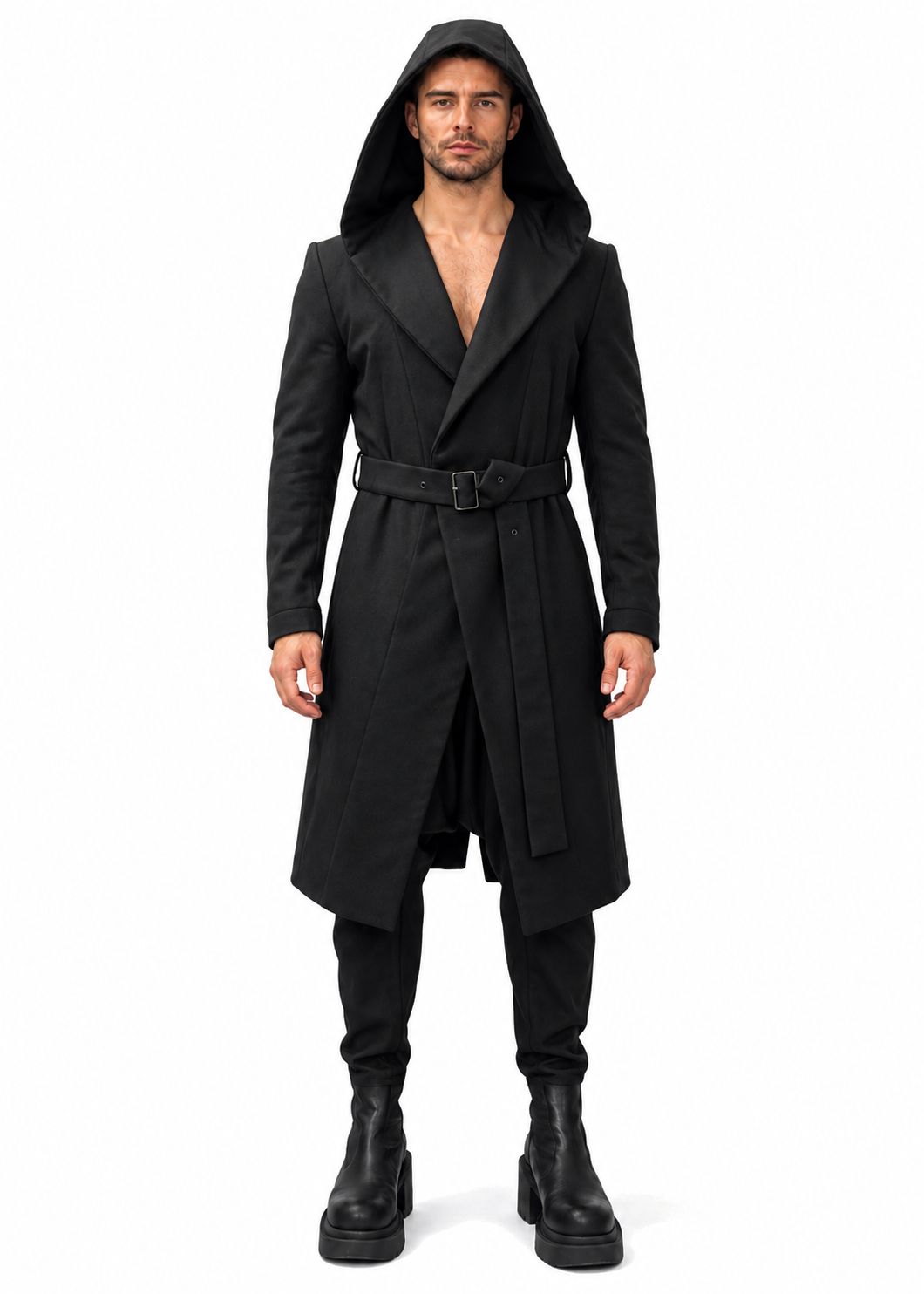 HOODED COAT