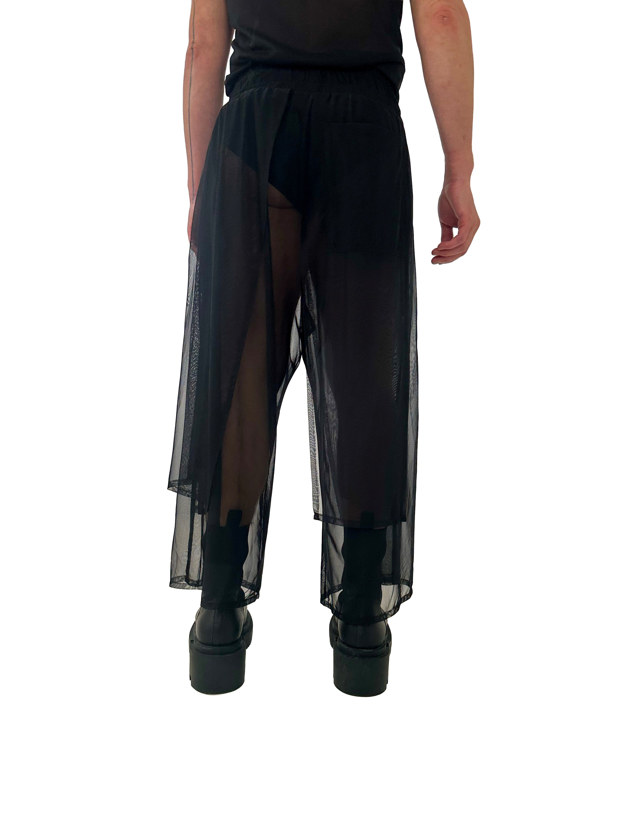 MESH PANEL TROUSERS