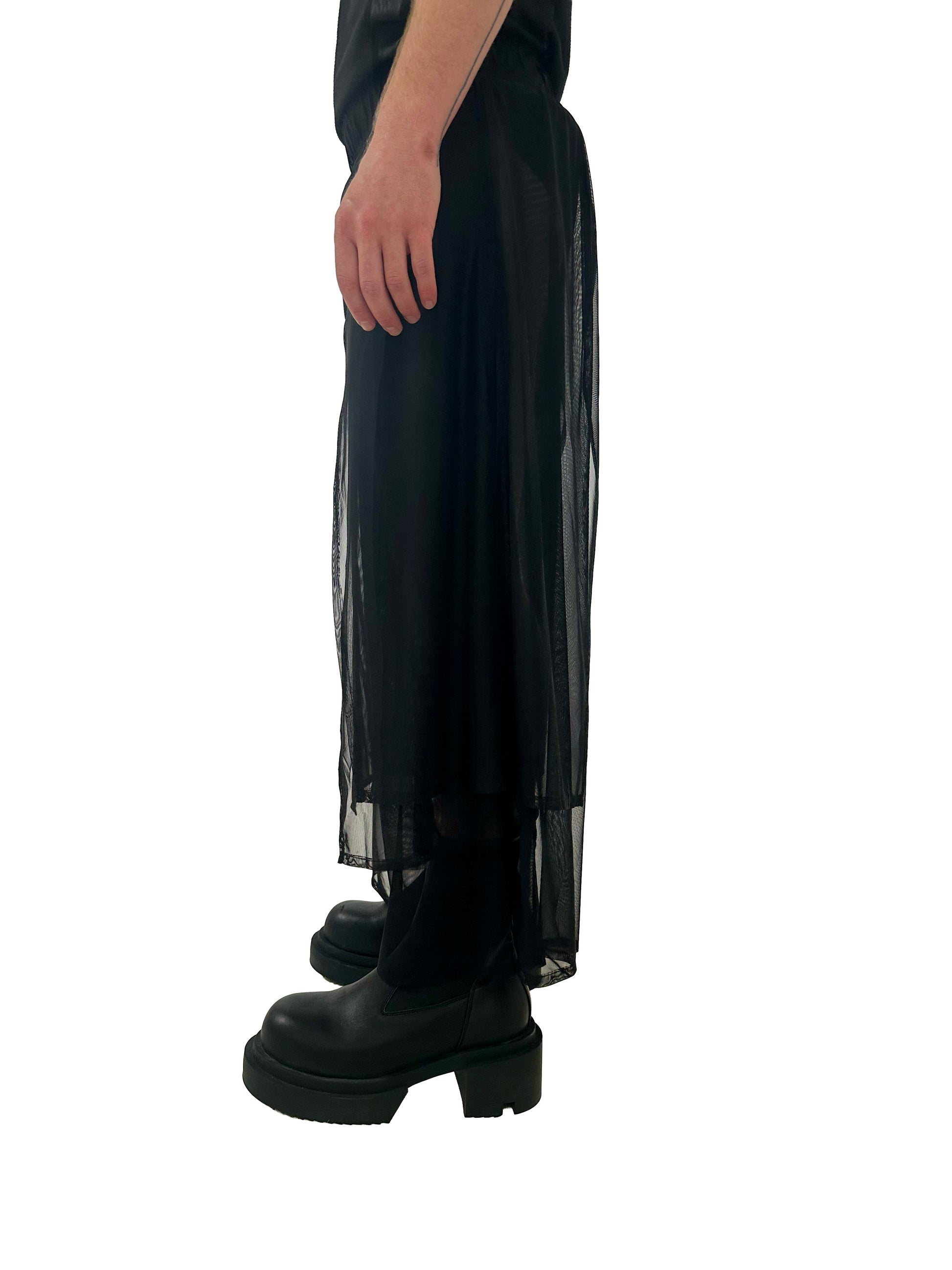 MESH PANEL TROUSERS