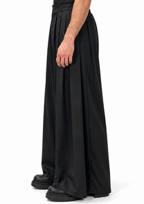 BOX PLEAT TROUSERS